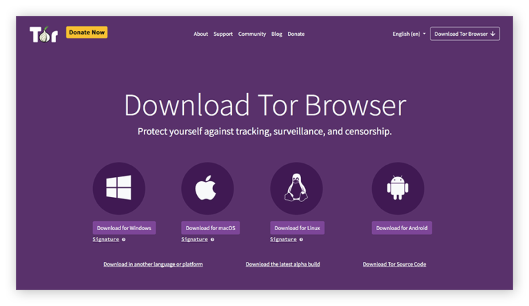 Tor Browser for Anonymous Browsing